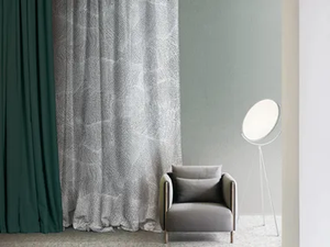 MAREE - Trevira® CS fabric for curtains _ Inkiostro Bianco